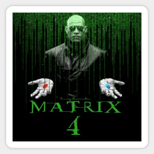 Resurrections Matrix 4 Mens Neo Shirt Neo, Morpheus and Trinity Keanu Reeves Sticker